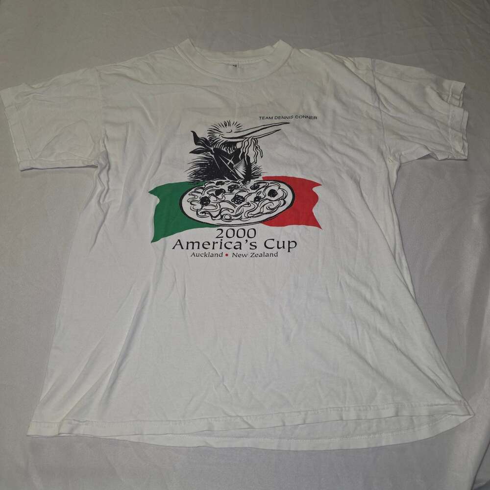 Vintage 2000 America's Cup Auckland New Zealand Team Dennis Conner shirt large